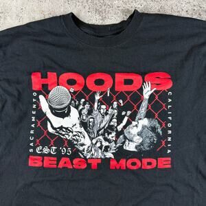 Hoods Hardcore Band Shirt Beast Mode West Coast Size XL